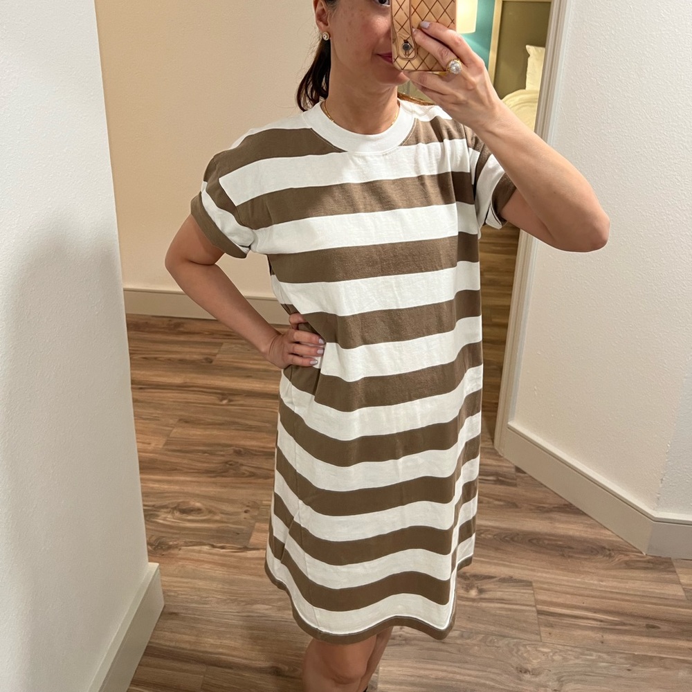 Striped Shirt Dress